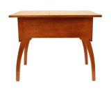 Art Nouveau Oak Wood Side Table, Polished Finish, Germany, Circa 1910, View 4