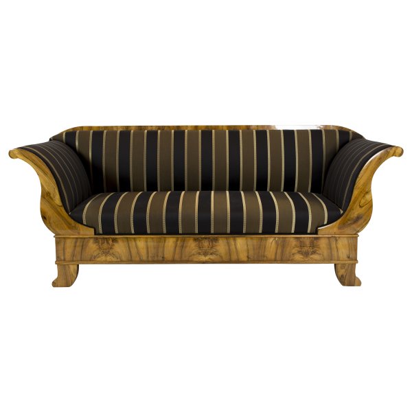 Biedermeier Sofa Nussbaum