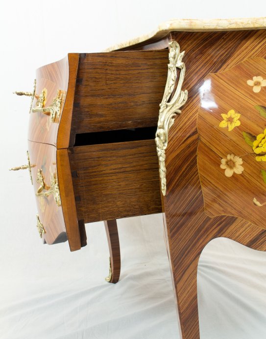 Kommode  - Palisander - Louis XV Stil - Antiquitäten - Antik - Möbel