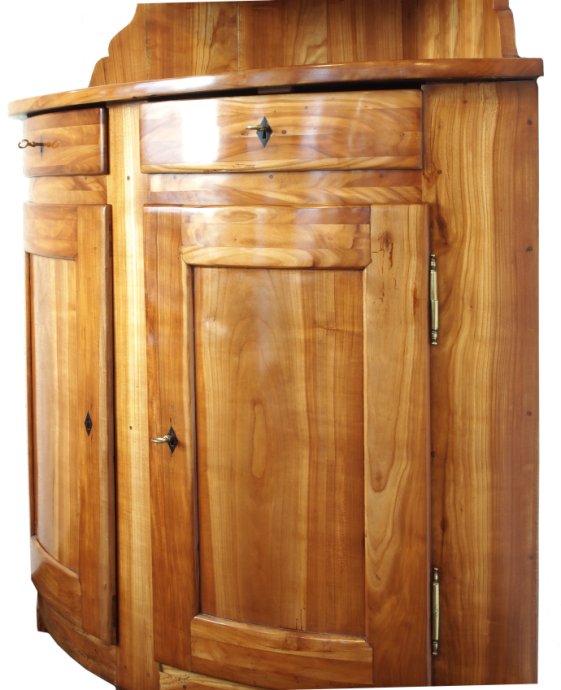 Eckschrank - Kirschbaum - Biedermeier - Antiquitäten - Antik - Möbel