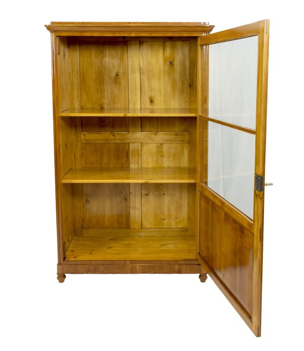 Vitrinenschrank - Kirschbaum - Biedermeier - Antiquitäten - Antik - Möbel